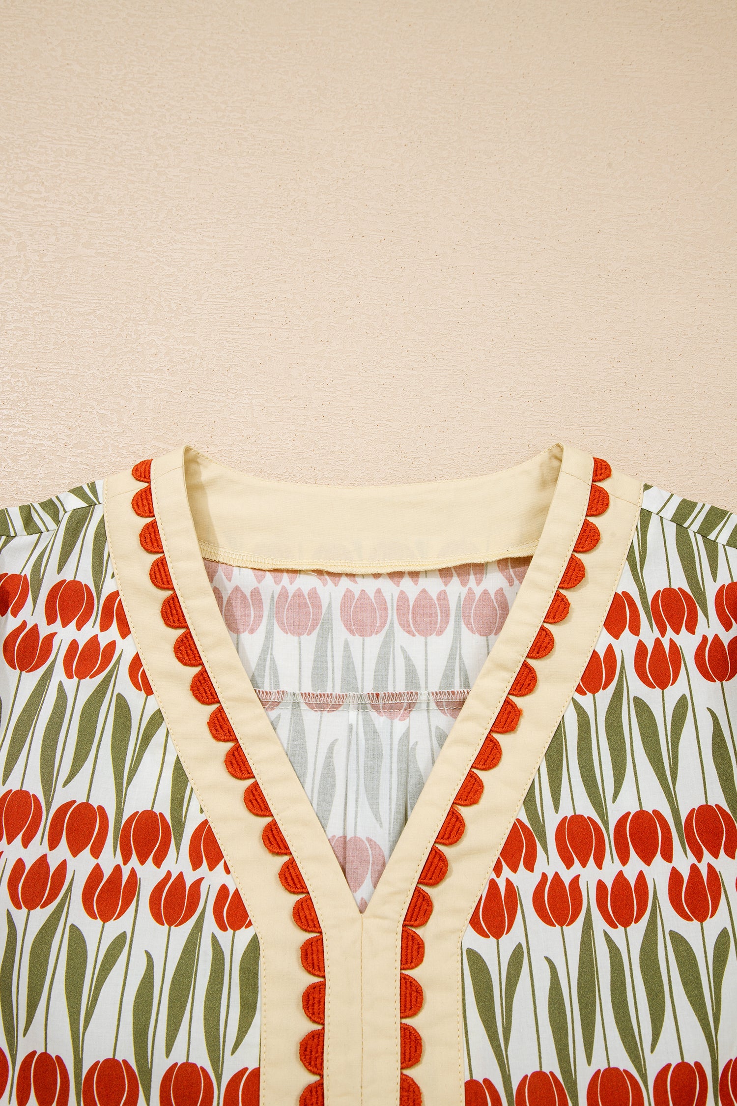 100% Cotton White Tulip Floral Print Puff Sleeve Mini Dress