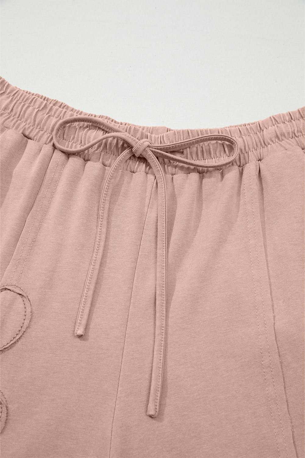 100% Cotton Flower Patch Mineral Washed Cropped Wide Leg Pants